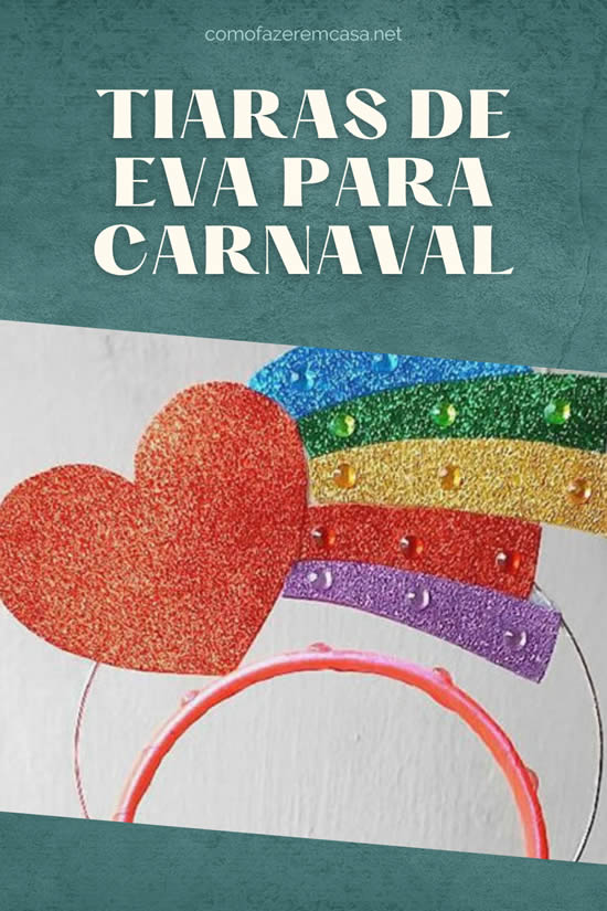 Tiaras de EVA para o Carnaval