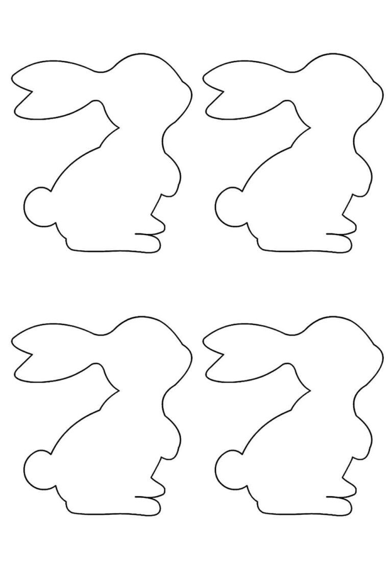 Moldes de Coelhinhos em EVA para Imprimir - Como fazer em casa