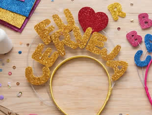 Tiara para Carnaval com Frases Engraçadas de EVA