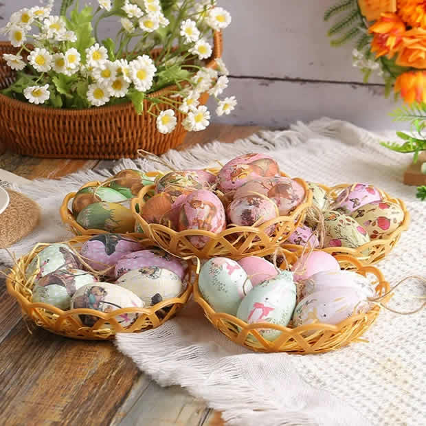 Decoração com Ovos Coloridos