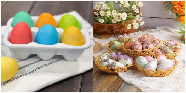 Decoração com Ovos Coloridos para Páscoa