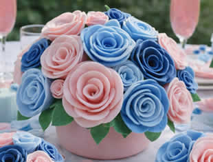 Flores de Feltro para Dia das Mães