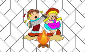 Desenhos de São João para colorir e pintar - Como fazer em casa
