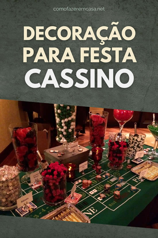 Decoração para Festa Cassino