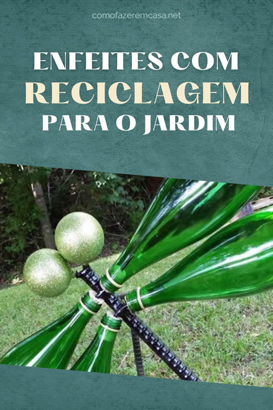 Decoração para Jardim com Reciclagem