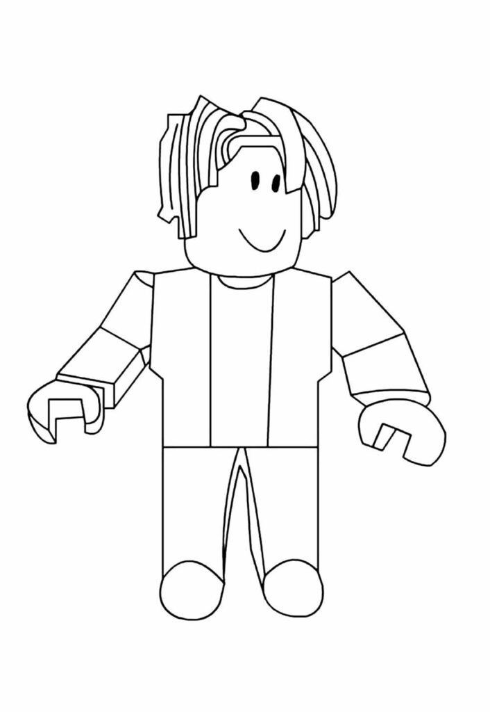 Desenho para colorir de Roblox