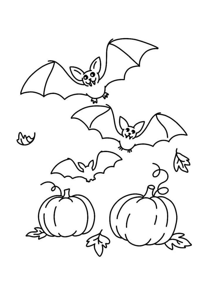 Desenho de Halloween para colorir