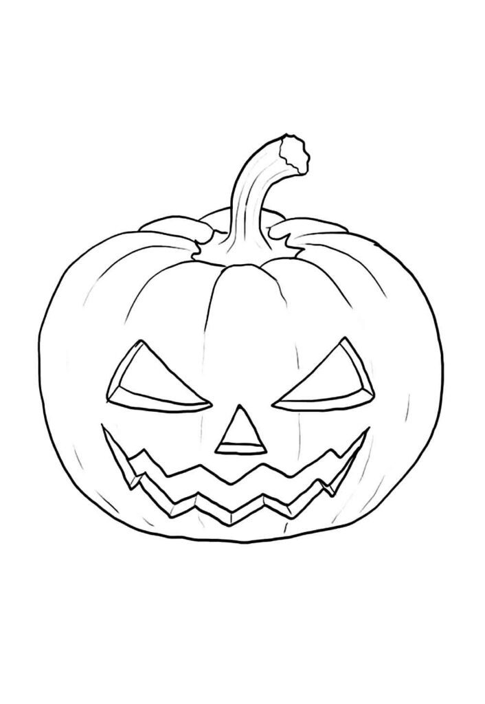 Desenho de Halloween para colorir