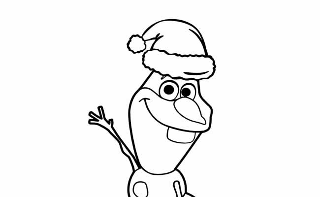 Desenhos de Olaf para colorir Natal