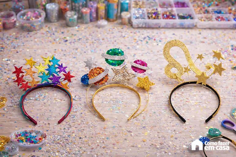 Tiaras Brilhosas para Carnaval