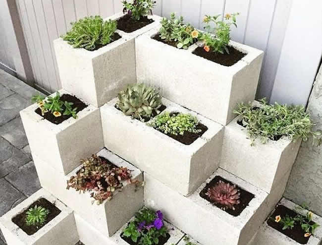 Decoração com Blocos de Concreto para Área Externa