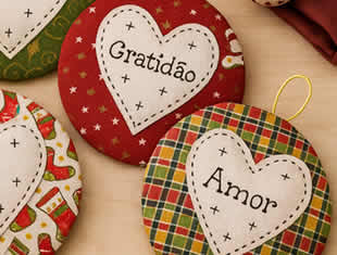 Enfeite Tecido Patchwork Natal