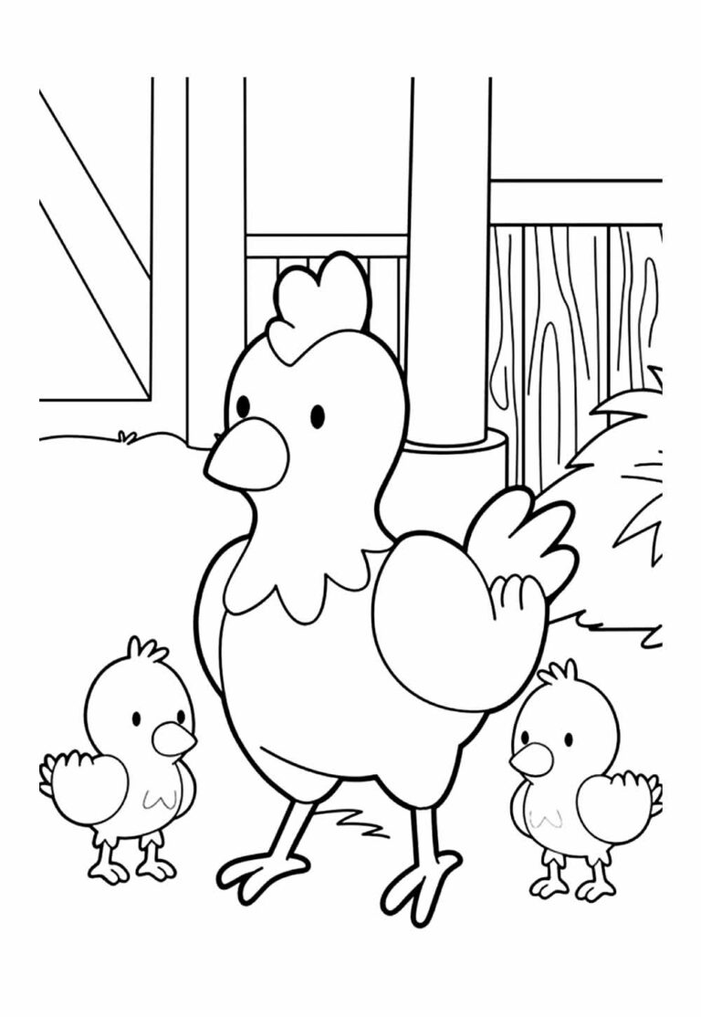 Desenhos de Fazendinha para pintar e colorir - Como fazer em casa