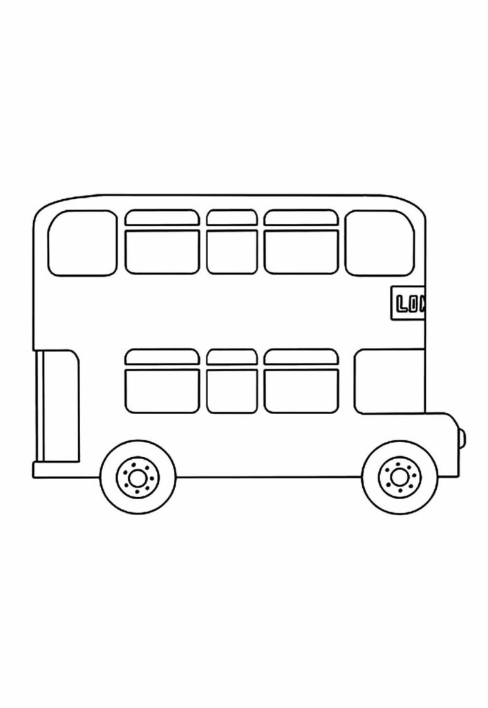 Desenho Ônibus Pintar