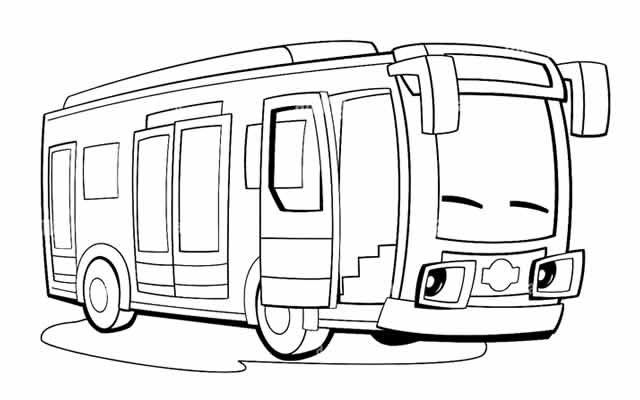 Desenhos de Ônibus para colorir