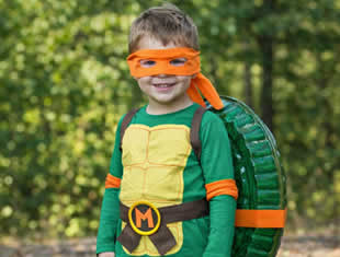 Fantasia Infantil de Tartaruga Ninja para Carnaval