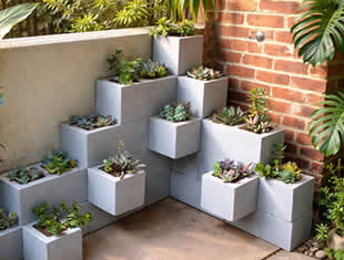 Decoração com Blocos de Concreto