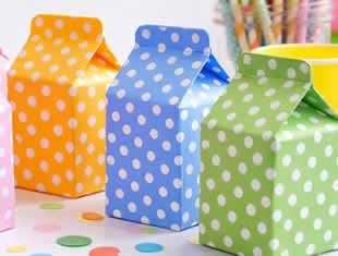 Caixinhas Milk de Papel