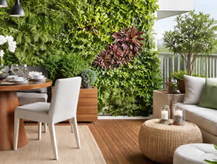 Decoração com Parede Verde