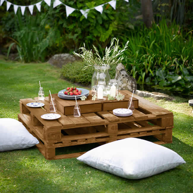 Ideias com Pallets para Jardim