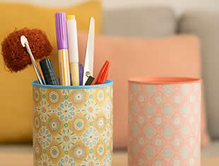 Artesanato com Latas Decoradas - Simples e Fàcil