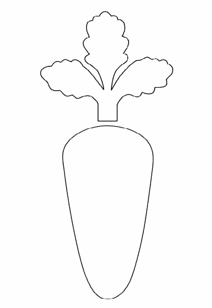 Molde de Cenoura para Páscoa