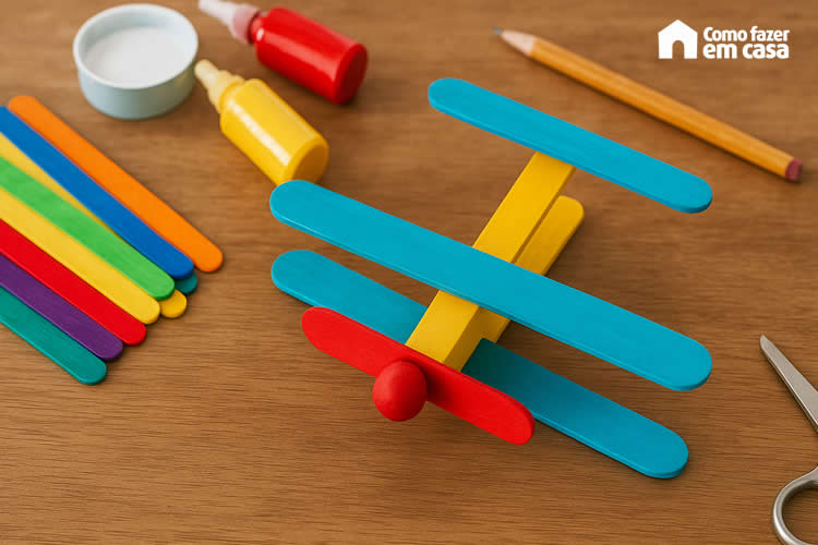 Artesanat com Palitos de Picolé