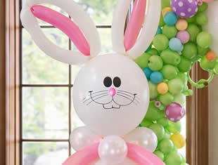 Decoração de Páscoa com Balões