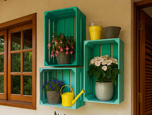 Decoração com Caixotes