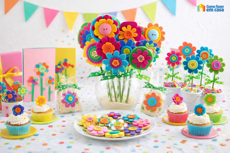 Lembrancinhas com Feltro para Dia das Mães