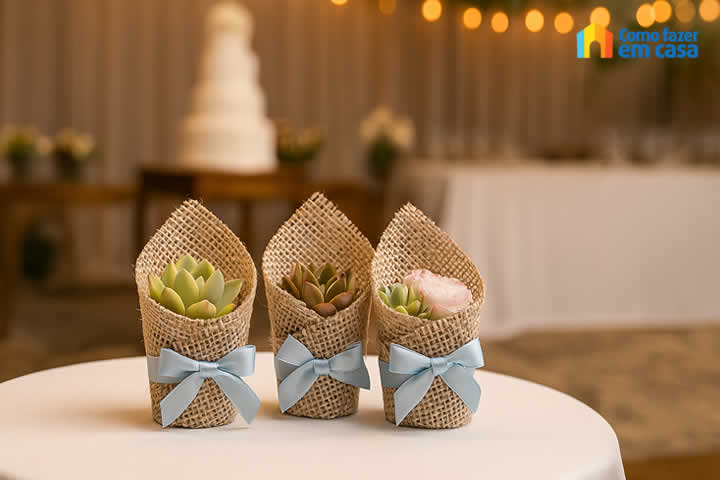 Lembrancinhas com Suculentas