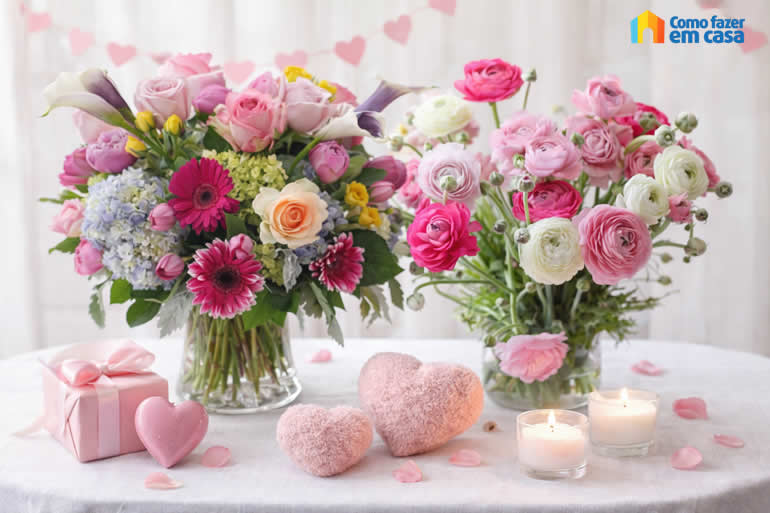 Arranjo de Flores para Dia das Mães