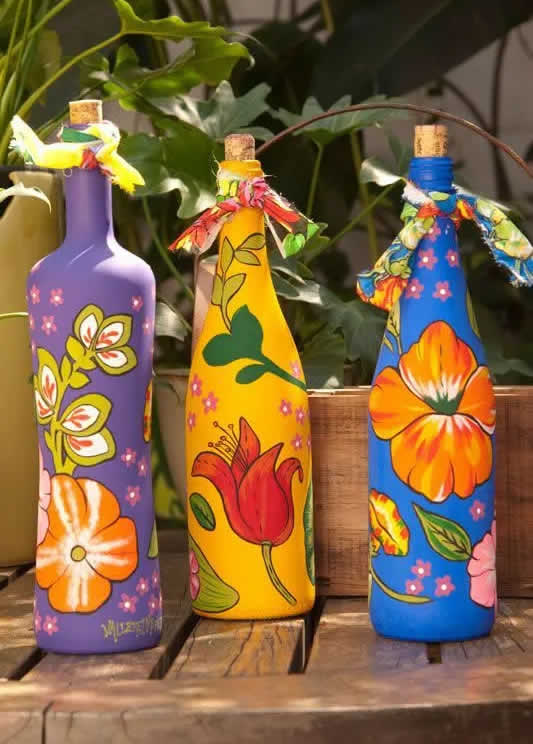 Garrafa Decorada para Festa Junina