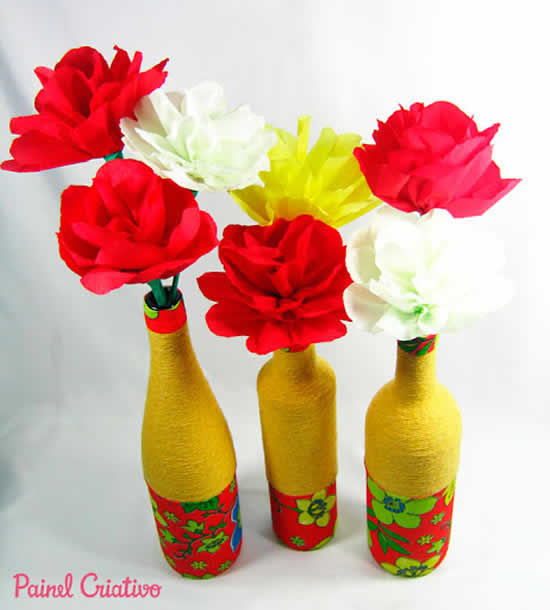Garrafas para Festa Junina