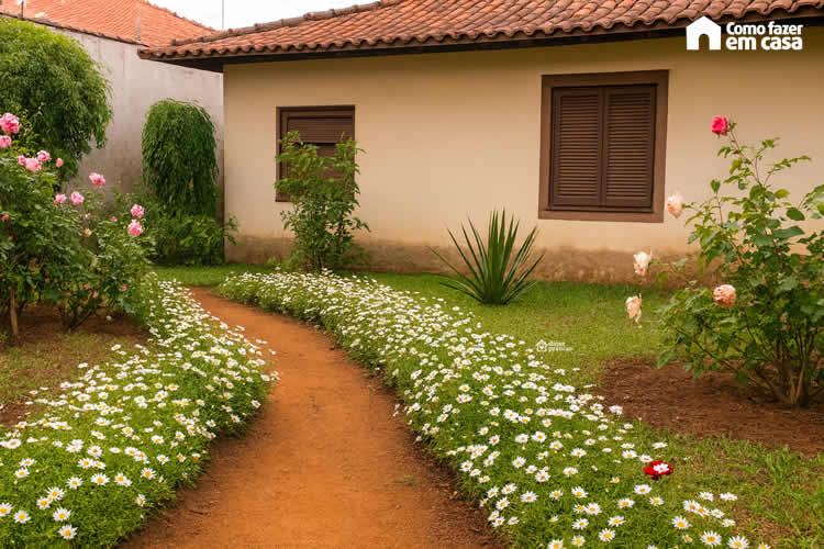 Decoração de Jardim com Flores