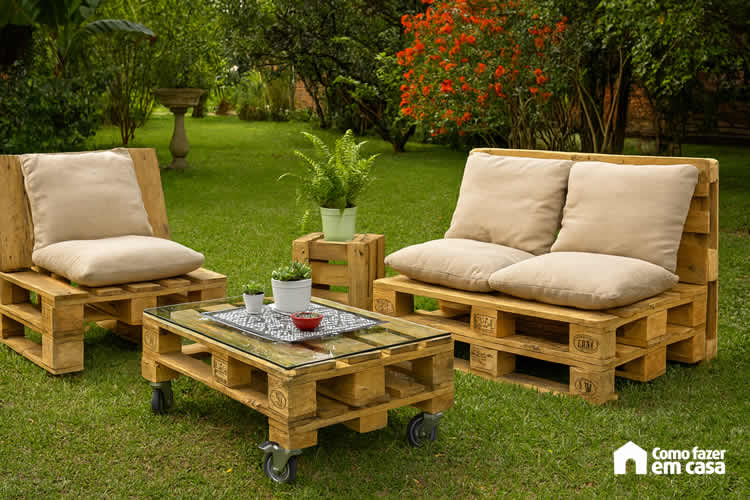 Decoração com Pallets para Jardim