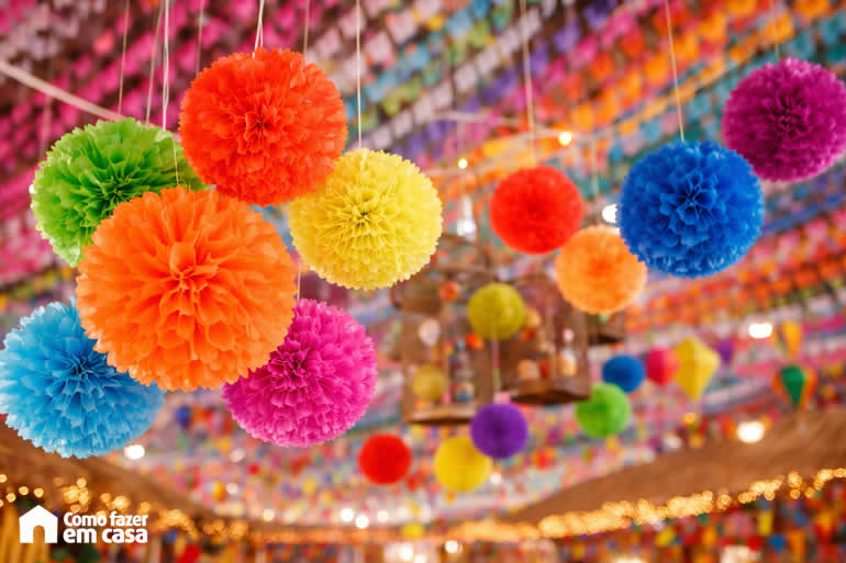Decoração Colorida para Festa de São João