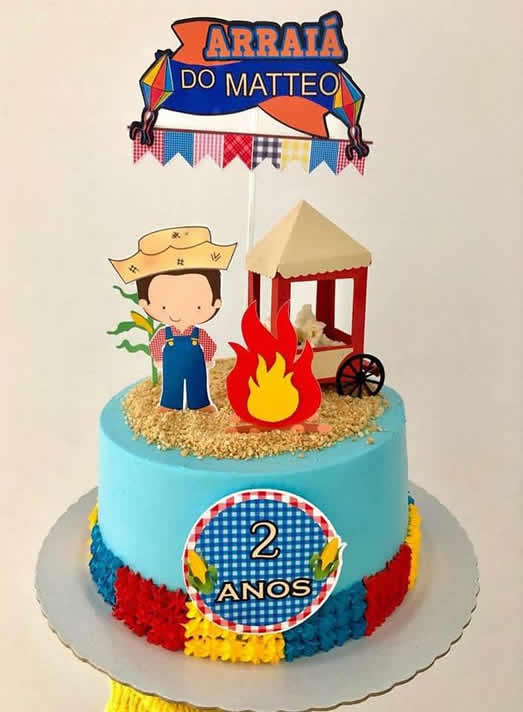 Bolo Decorado de São João