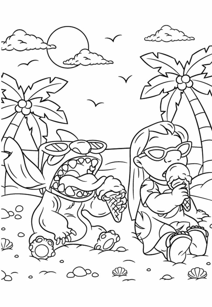 Desenhos da Lilo para pintar
