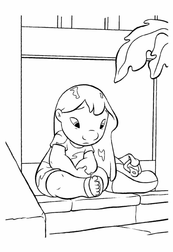 Lilo para colorir