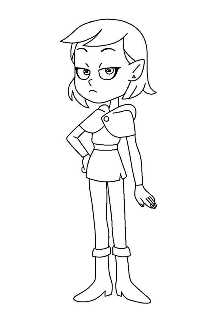 Desenho da Casa da Coruja para colorir