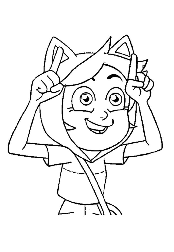 Desenho da Casa da Coruja para pintar