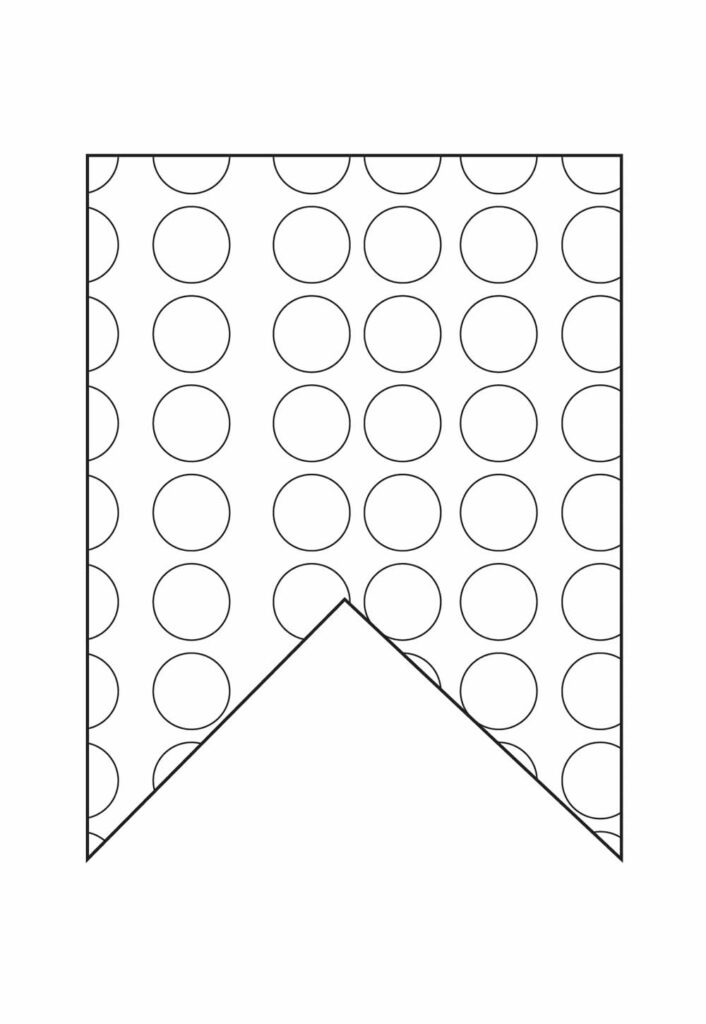 Desenho de Bandeirinha Junina para colorir