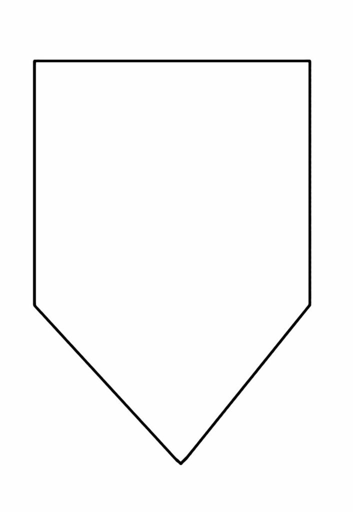 Desenho de Bandeirinha Junina para pintar