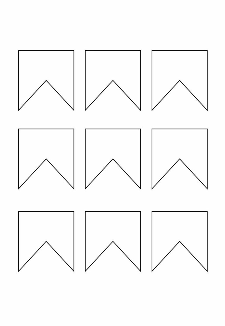 Desenhos de Bandeirinhas para pintar e colorir - Como fazer em casa
