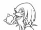 Desenhos de Knuckles the Echidna para colorir