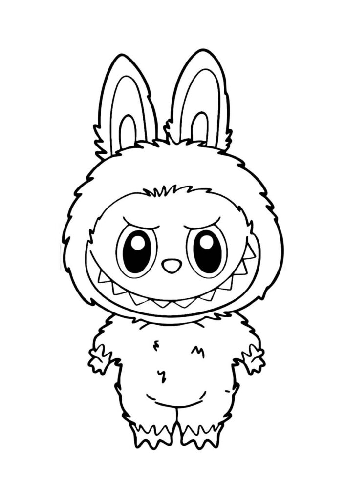 Desenho de Labubu para colorir