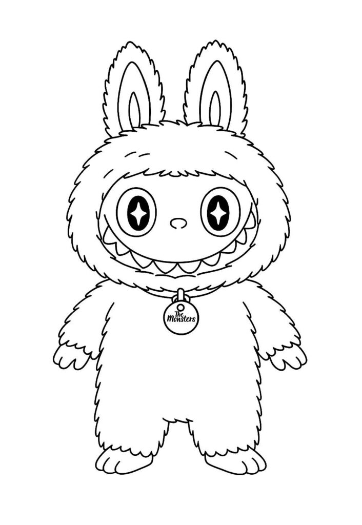Desenhos de Labubu para colorir