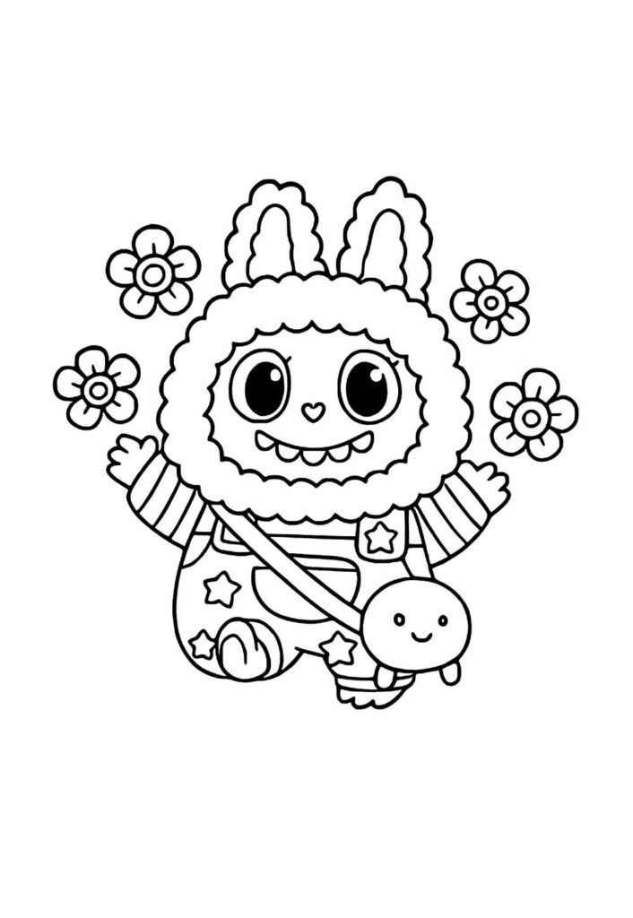 Desenhos de Labubu para colorir