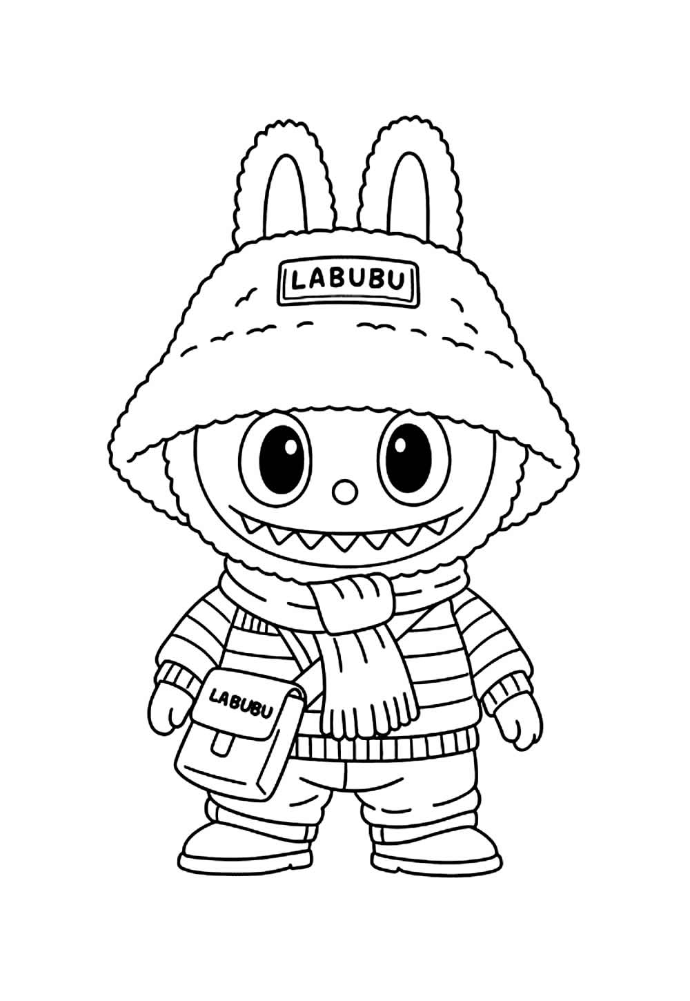 Desenhos de Labubu para pintar e imprimir - Como fazer em casa